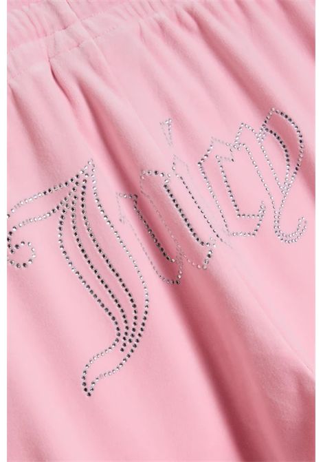 tina outline trackpantPantaloni in Velluto con Strass Logo Juicy Couture JUICY COUTURE | Pantaloni | VIJH70699JP2